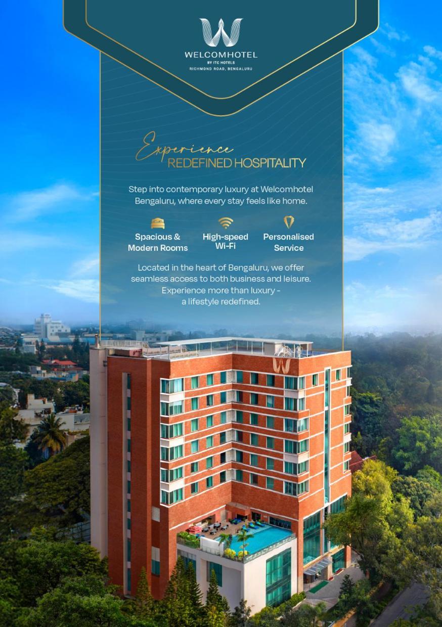 Welcomhotel By Itc Hotels, Richmond Road, Bengaluru Exterior foto